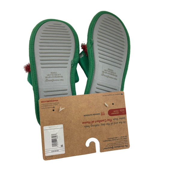 Dearfoam Unisex Men's 7-8‎ Women's 9-10 Christmas Slippers New - Picture 7 of 7